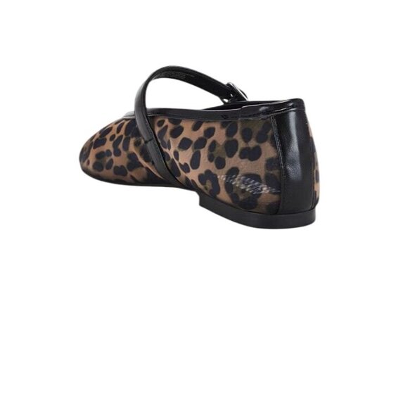 Steve Madden Dreaming Flats in Leopard Mesh Brown 6.5 With Box Womens Ballet - Picture 3 of 11